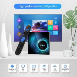 Alternative view of Android 10.0 TV Box, T95 4GB RAM 64 ROM Allwinner H616 Quad-Core 64-bit ARM Cortex-A53 Android Box with 2.4G/5G Dual WiFi 10/100M Ethernet, Support H.265/3D/6K Ultra HD/BT 5.0/HDMI 2.0 Smart TV Box