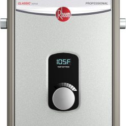 Rheem Professional Classic Tankless Electric RTEX-11 Water Heater, Gray