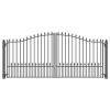 Aleko Steel Dual Swing Driveway Gate – Munich Style – 16 x 6 Feet